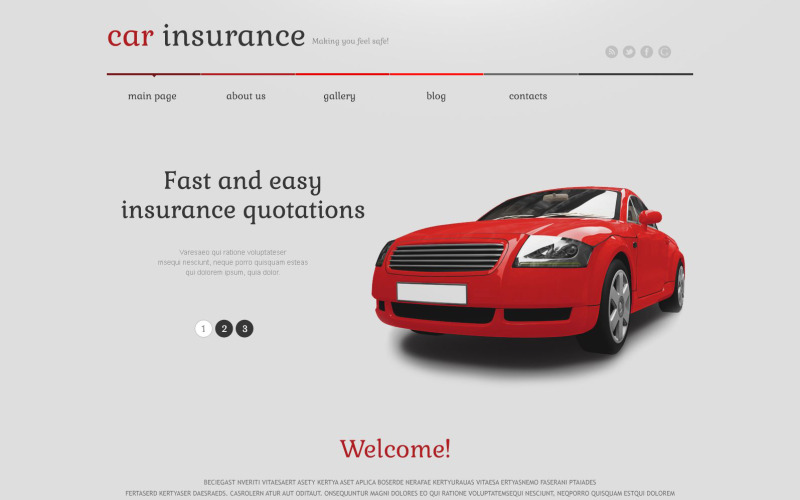 Thème WordPress réactif pour l'assurance automobile