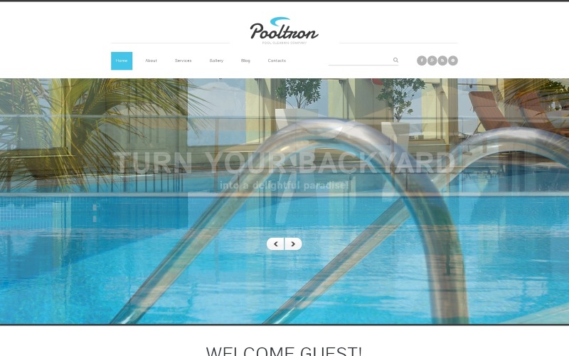 Zwembadreinigingsservices Joomla-sjabloon