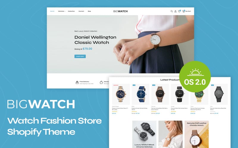 Bigwatch - Watch Accessories Store Shopify 2.0 Responsive Theme