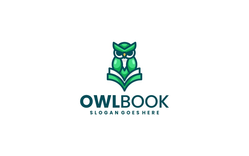 Maskotuggla Bok Logotypdesign