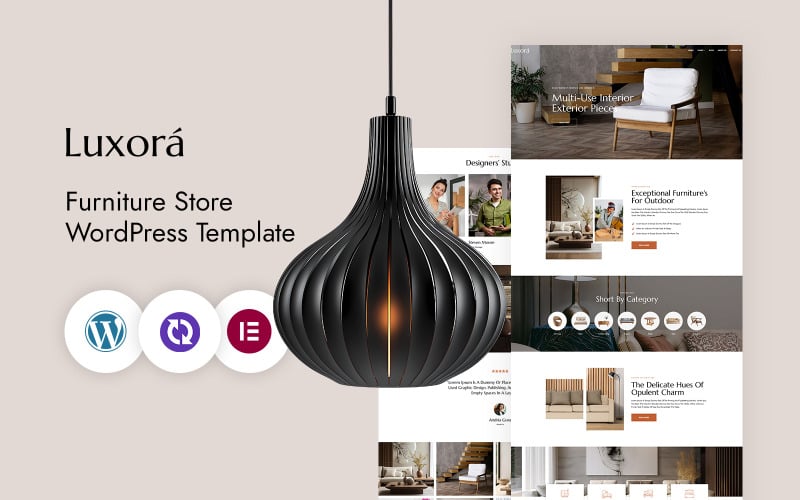 Luxora – 家具和室内设计 CMS Elementor 模板
