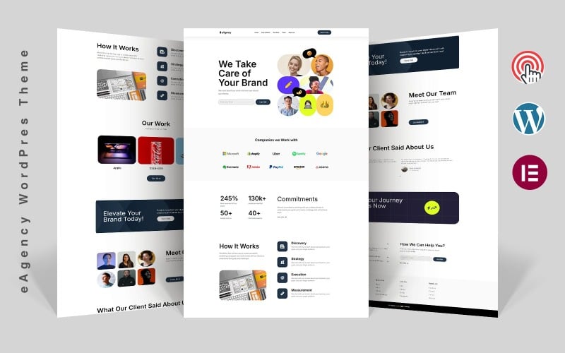 eAgency - 创意机构 Elementor WordPress 主题