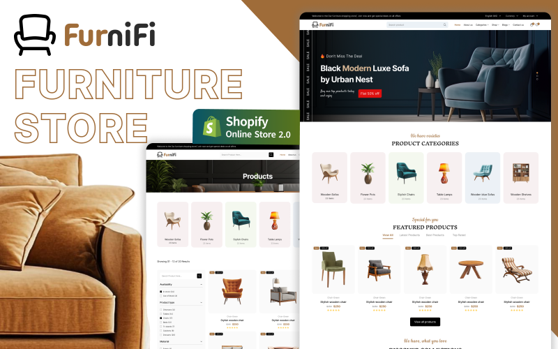 Furnify - Tema eCommerce Shopify 2.0 per negozi di mobili