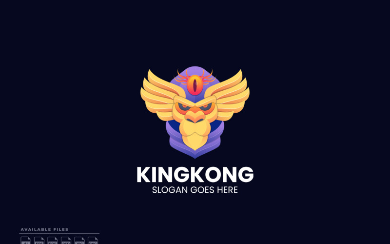 Логотип Kingkong Gradient Colorful