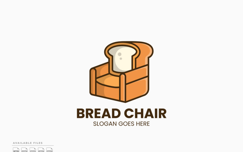 Broodstoel Logo Sjabloon Vector Ontwerp