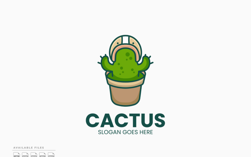 Cactus Logo Sjabloon Vector Ontwerp
