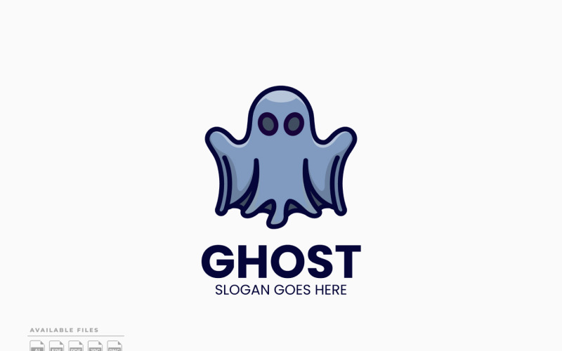 Ghost Logo Template Vector Design