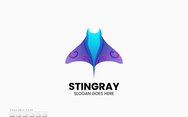 Stingray 渐变彩色徽标模板