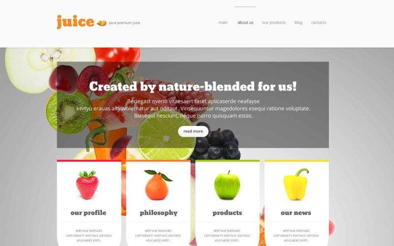 Адаптивна WordPress тема Food Store