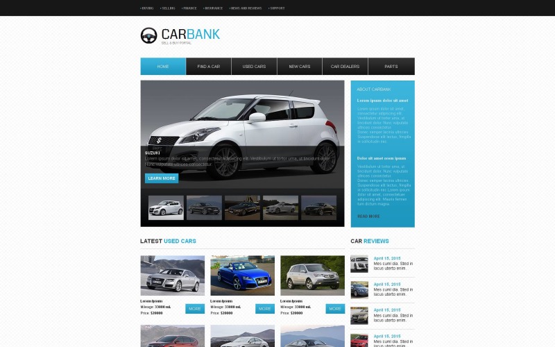 автомобильный дилер moto cms html шаблон
