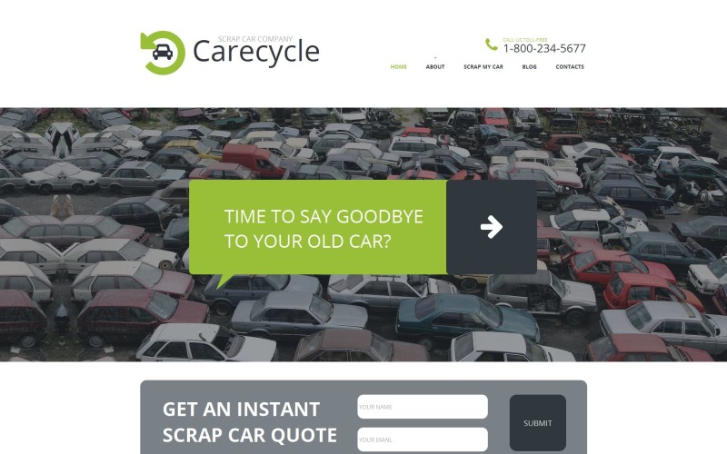автомобильный скрап-ярд moto cms html шаблон