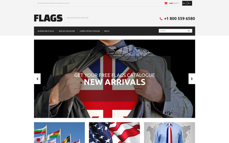 Flag Shop Tema PrestaShop