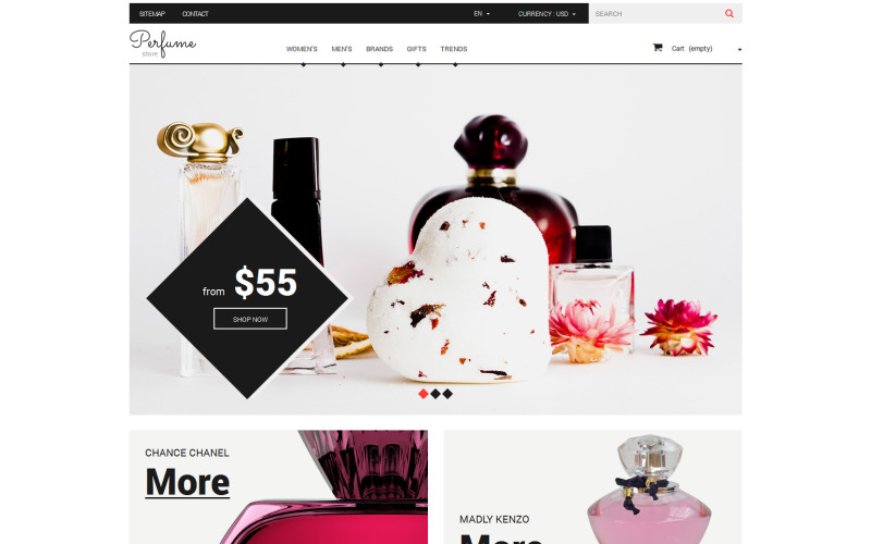тема fragrance guru prestashop