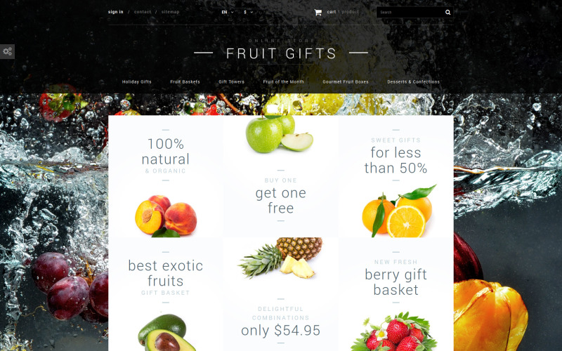 Fruit Gifts Store PrestaShop Teması