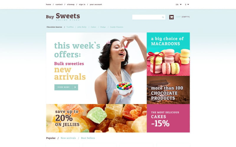 Sweet Store PrestaShop téma