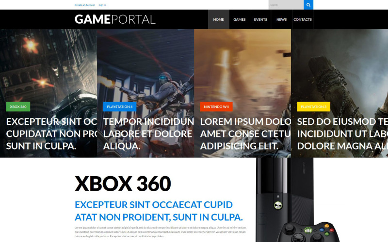 Videojátékok Szórakozás WordPress téma