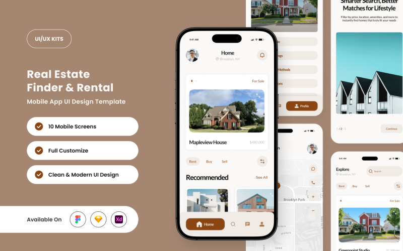 Loka – Modello di progettazione dell'interfaccia utente per app immobiliare