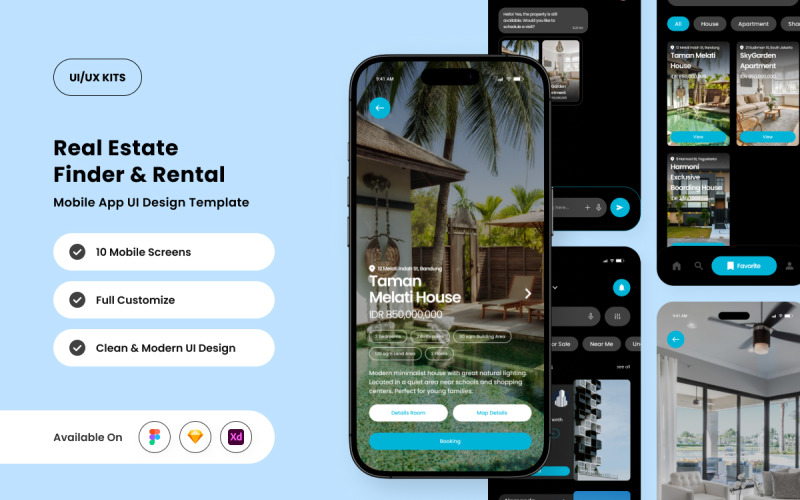 Lokato – UI-Designvorlage für die Immobilienfinder-App