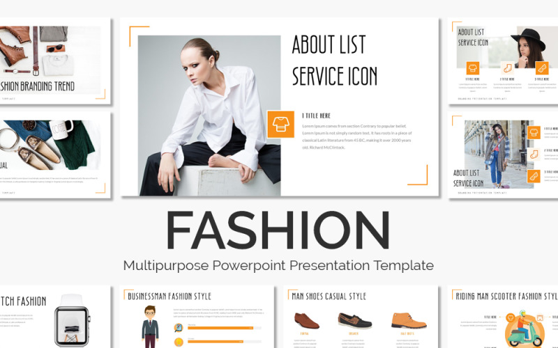 Mode-PowerPoint-Präsentationsvorlage