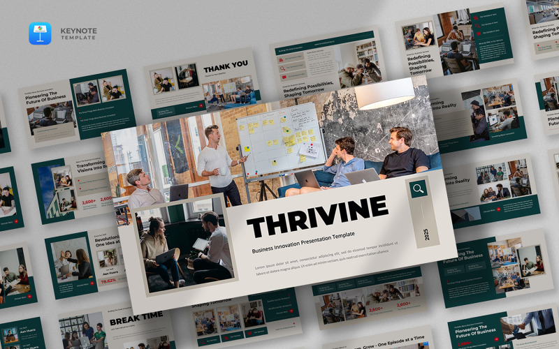 Thrivine - Modello di presentazione per l'innovazione aziendale