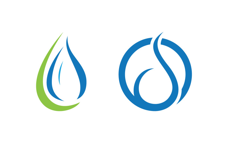 Wassertropfen Sanitär Logo Vorlage Vektor-Illustration v1.133