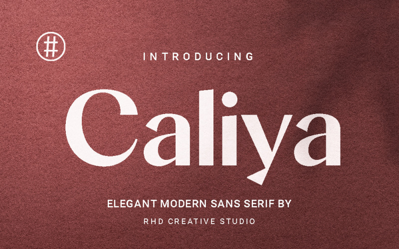 Fonte Caliya Elegant Modern Sans Serif