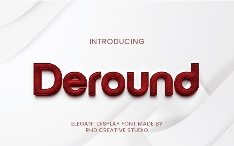 Fuente de visualización elegante Deround