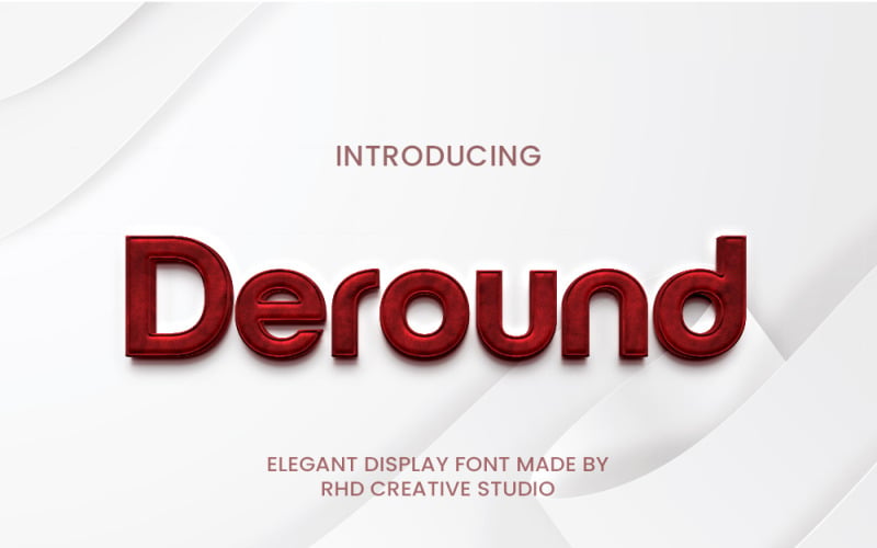 Písmo Deround Elegant Display