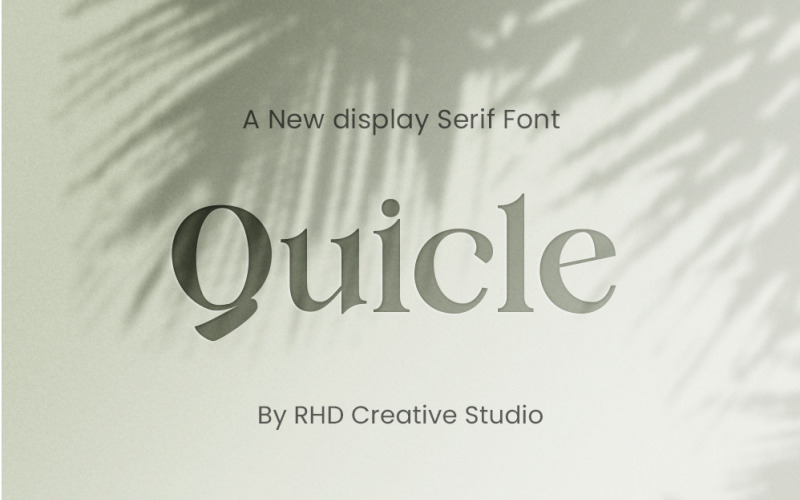 Quicle Nieuw Display Serif-lettertype