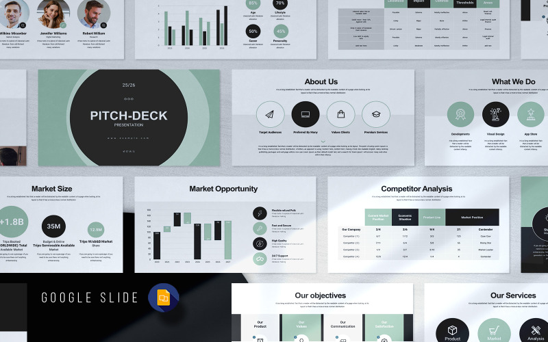 Pitch Deck Google Slide_Modelo de apresentação