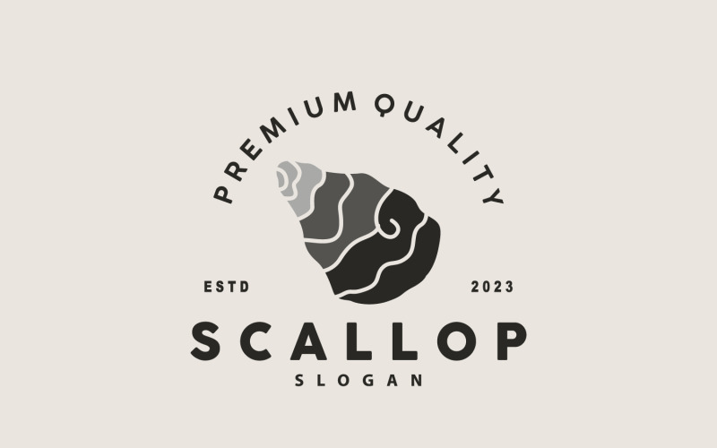 Seashell Logo Inspiratie Scallop Design V10