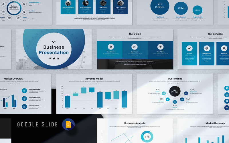 Szablon prezentacji Google Slide_Business