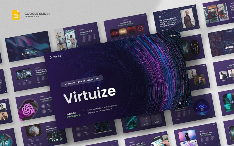 Virtuize - Artificial Intelligence Google Slides Template