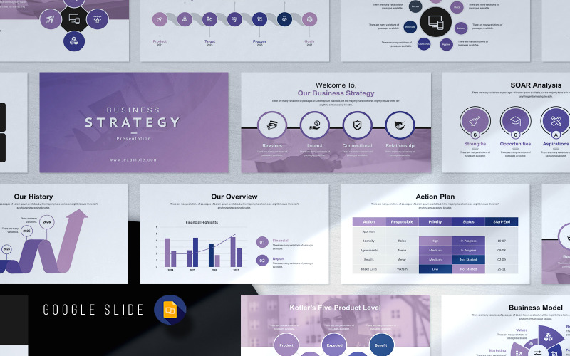 Zakelijke strategie_Google Slide-presentatiesjabloon