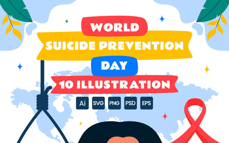 10 Illustration för Världsdagen för självmordsprevention
