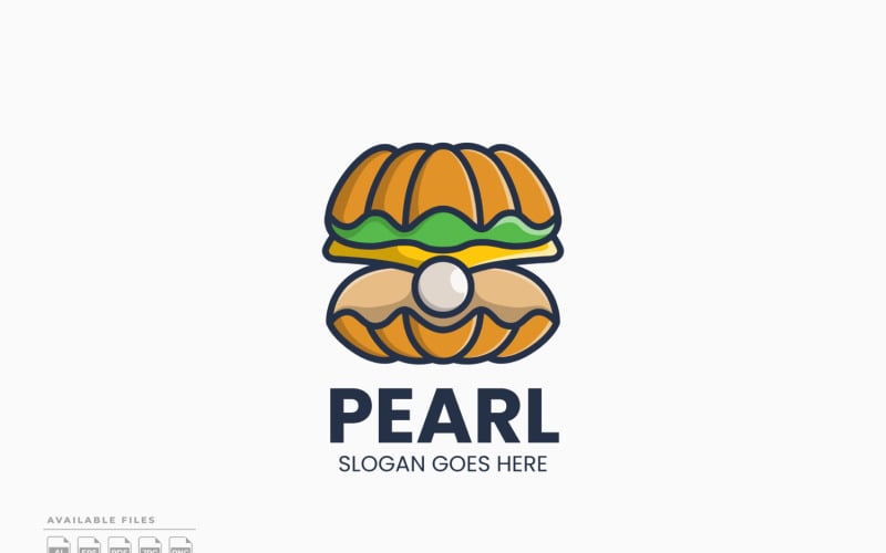 Дизайн логотипу Pearl Burger вектор