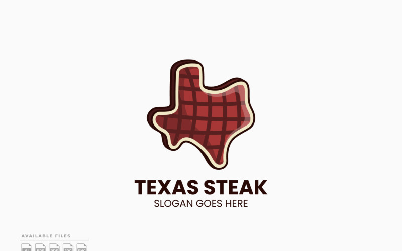 Texas Steak Logo Sjabloon Vector Ontwerp