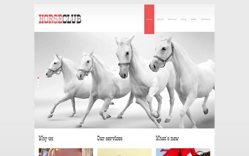 тема wordpress horse club