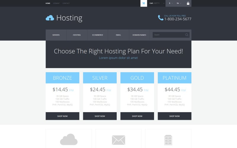 Hosting-serviceprovider PrestaShop-thema
