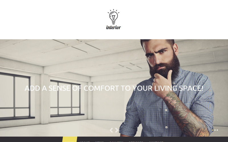 интерьер и мебель отзывчивый шаблон moto cms 3