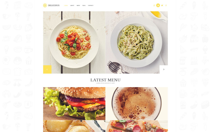 Thème WordPress pour restaurant de café moderne