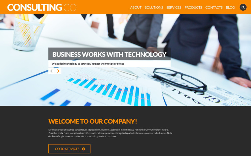 WordPress téma Consulting Co