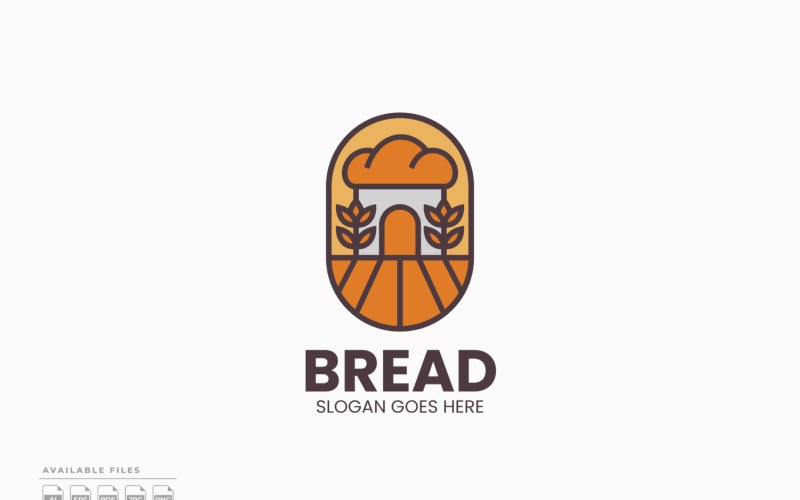 Bread Logo Template Vector Design