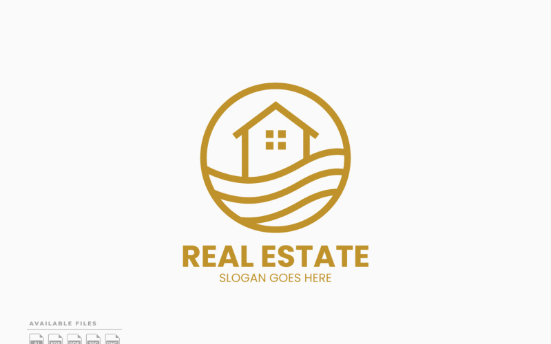 Modello vettoriale del logo immobiliare