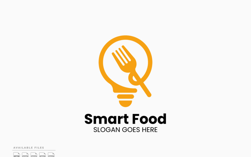 Smart Food Logo Sjabloon Vector Ontwerp