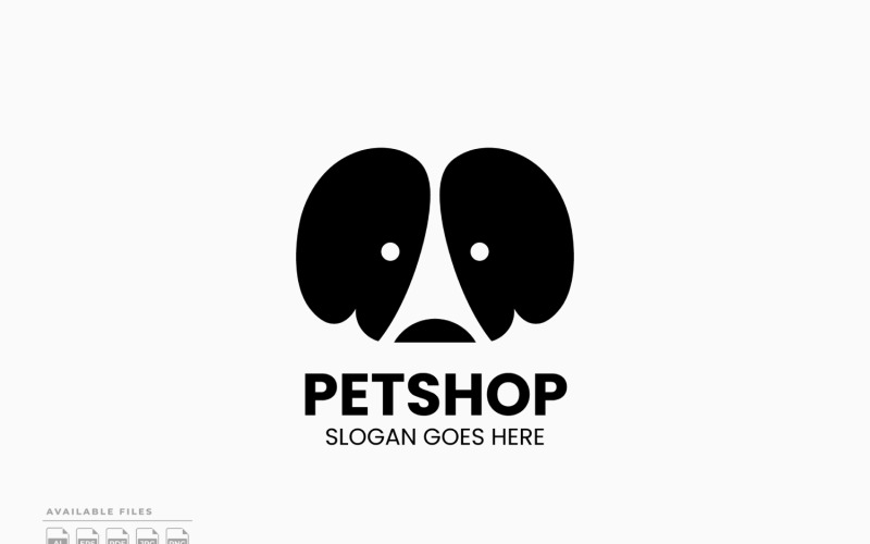 Векторный дизайн шаблона логотипа Paris Pet Shop