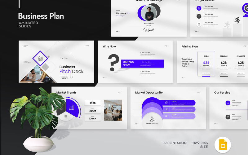 Businessplan-Google-Slide-Vorlage 2037