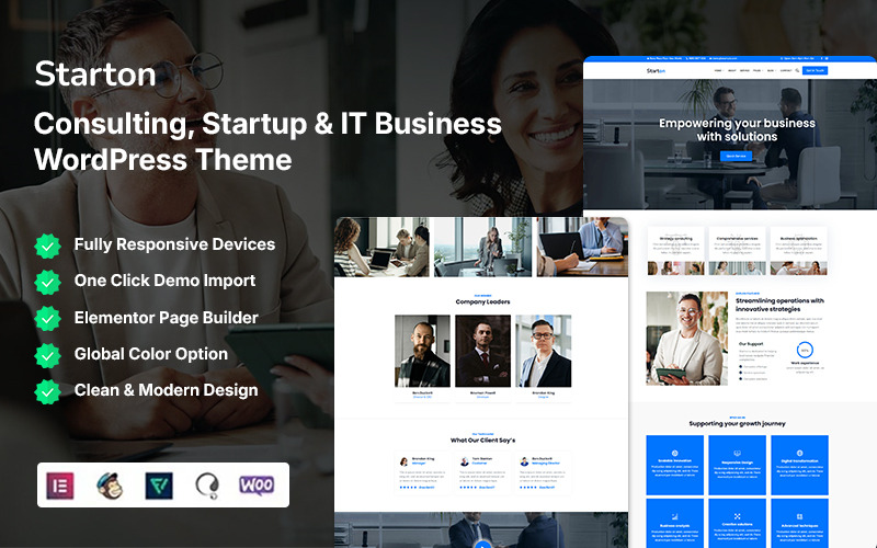 Starton - Motyw WordPress dla firm konsultingowych, startupów i firm IT