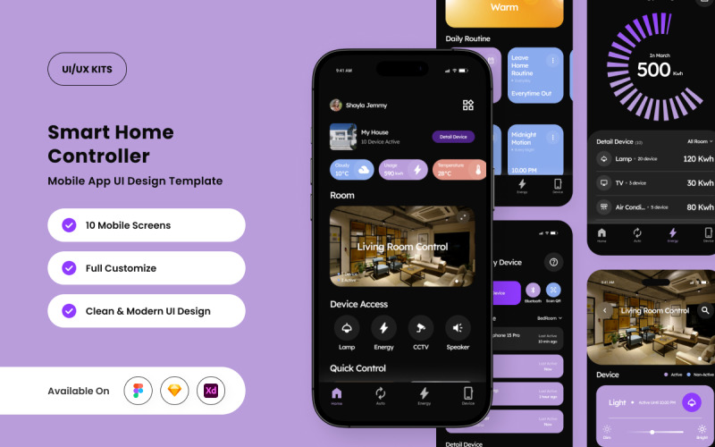 Feltrix – AI Akıllı Ev UI Tasarım Şablonu