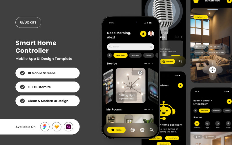 HOMIX – Mall för design av smart hem-app